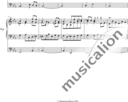 Helfer, Friedrich August: Canon. Trio on BACH and the choral:  Abide, O Dearest Jesus - Organ>wped:1