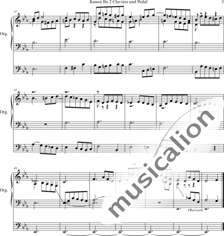 Helfer, Friedrich August: Canon. Trio on BACH and the choral:  Abide, O Dearest Jesus - Organ>wped:3