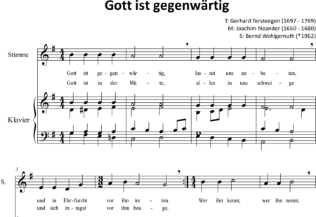 Neander, Joachim: God is Present - Solo>X+Piano:0