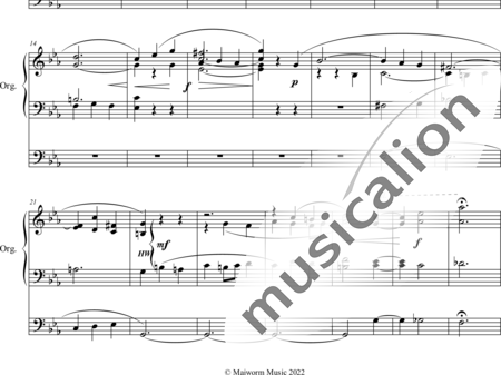 Alcock, Walter Galpin: Twelve short Introductionary Voltuntaries V. Andantino c-moll - Orgel>mPed:1