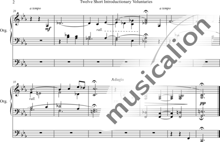Alcock, Walter Galpin: Twelve short Introductionary Voltuntaries V. Andantino c-moll - Orgel>mPed:2