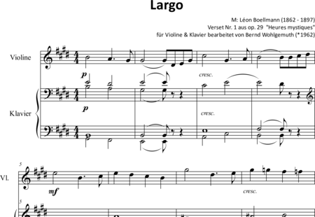 Boëllmann, Léon: Largo - Violine+Klavier:0