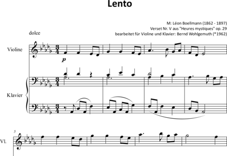 Boëllmann, Léon: Lento - Violine+Klavier:0