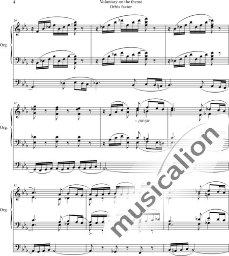 Ould, Gregory: Voluntary on the theme "Orbis factor" - Orgel>mPed:4