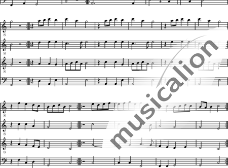 Susato, Tylman
: Mon désir - Basse danse - Trombón 4:1