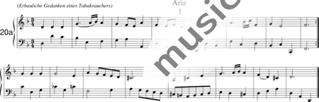Bach, Johann Sebastian: Pensamientos edificantes de un fumador (No. 20a: Aria sin texto) - Piano:0