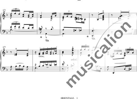Albeniz, Isaac: 0rientale - Piano:1