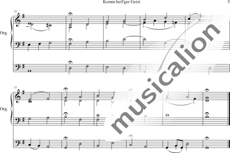 Thomas, Gustav Adolph: Komm, heil'ger Geist - Orgel>mPed:5