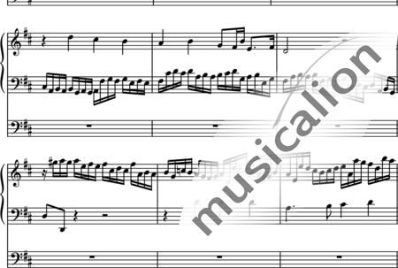 Bach, Johann Sebastian: Ein´ feste Burg ist unser Gott - Orgel>mPed:1