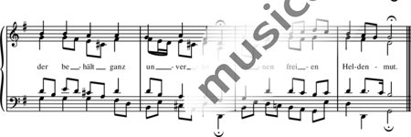 Bach, Johann Sebastian: Alles ist an Gottes Segen (Choral) - Chor>SATB+Orgel:1