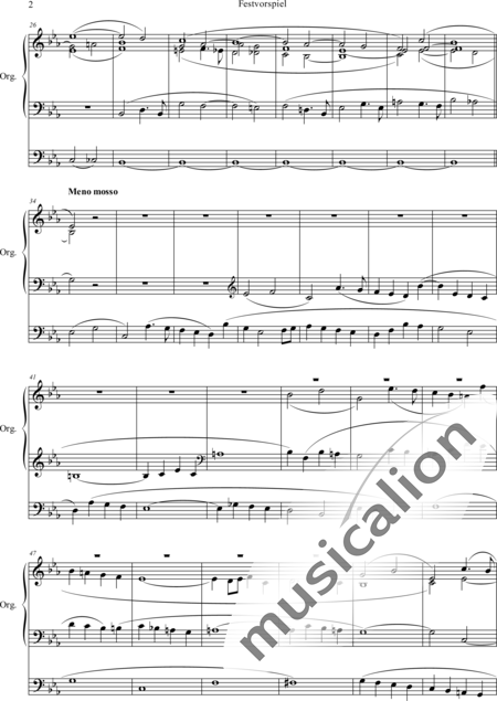 Brosig, Moritz
: Festive Prelude E-flat major - Órgano>cPed:2