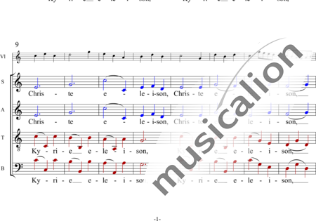Anonymus, Unbekannt: Kyrie - Chor>SATB+Violine:1