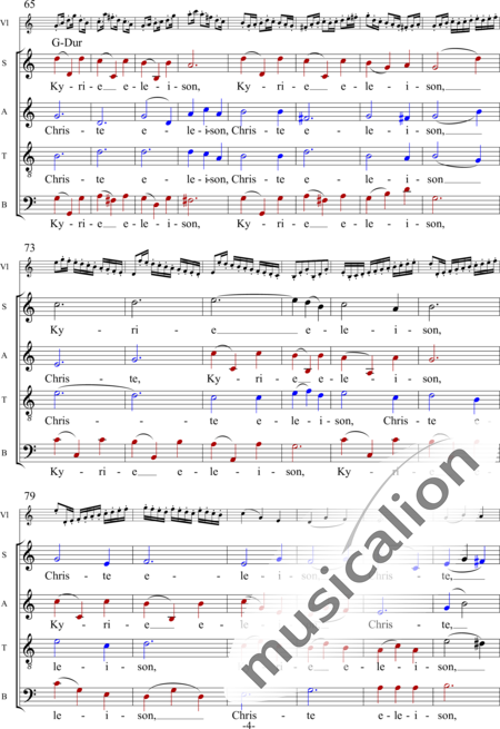 Anonymus, Unbekannt: Kyrie - Chor>SATB+Violine:4