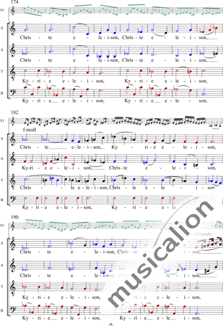 Anonymus, Unbekannt: Kyrie - Chor>SATB+Violine:9
