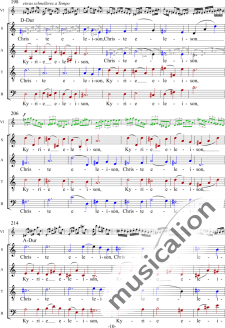 Anonymus, Unbekannt: Kyrie - Chor>SATB+Violine:10
