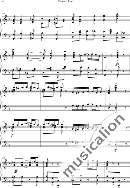 Cobb, George L.: Canned Corn Rag - Piano:4