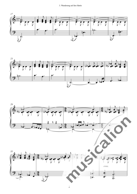 Brodmann, Urs: Wanderung auf den Säntis - Klavier:3