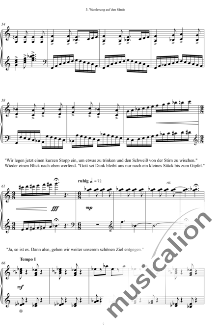 Brodmann, Urs: Wanderung auf den Säntis - Klavier:5