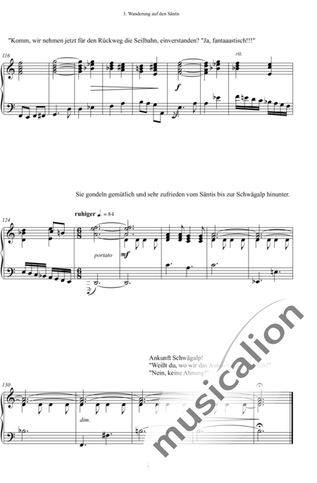 Brodmann, Urs: Wanderung auf den Säntis - Klavier:8