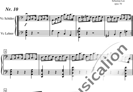 Lee, Sebastian: Estudio Nr.10 - Violoncello 2:0