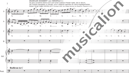 Schäfer, Martina: I. Akt Kindheit und Jugend, Szene I.3. Priesterweihe - Solo>Ten+Chor>SATB+Hf+Pk:1