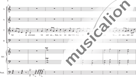 Schäfer, Martina: I. Akt Kindheit und Jugend, Szene I.3. Priesterweihe - Solo>Ten+Chor>SATB+Hf+Pk:3