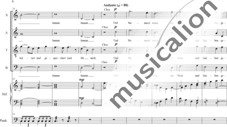 Schäfer, Martina: I. Akt Kindheit und Jugend, Szene I.3. Priesterweihe - Solo>Ten+Chor>SATB+Hf+Pk:5