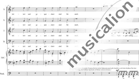 Schäfer, Martina: I. Akt Kindheit und Jugend, Szene I.3. Priesterweihe - Solo>Ten+Chor>SATB+Hf+Pk:6