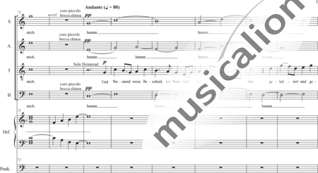 Schäfer, Martina: I. Akt Kindheit und Jugend, Szene I.3. Priesterweihe - Solo>Ten+Chor>SATB+Hf+Pk:10