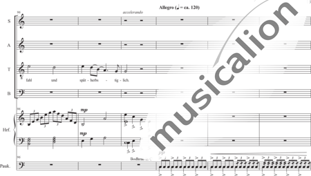 Schäfer, Martina: I. Akt Kindheit und Jugend, Szene I.3. Priesterweihe - Solo>Ten+Chor>SATB+Hf+Pk:14