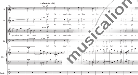 Schäfer, Martina: I. Akt Kindheit und Jugend, Szene I.3. Priesterweihe - Solo>Ten+Chor>SATB+Hf+Pk:16