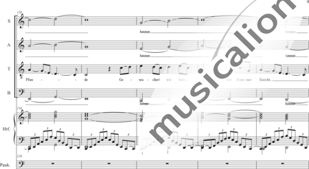 Schäfer, Martina: I. Akt Kindheit und Jugend, Szene I.3. Priesterweihe - Solo>Ten+Chor>SATB+Hf+Pk:18