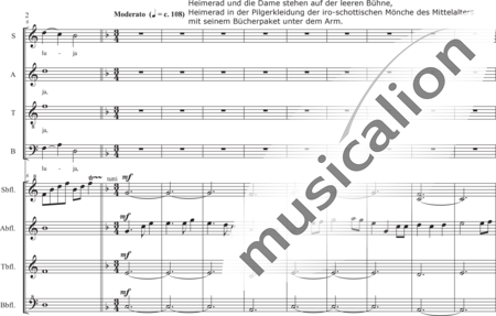 Schäfer, Martina: 2. Akt,  1. Szene Aufbruch - Chor>SATB+Blockflöte 4:1