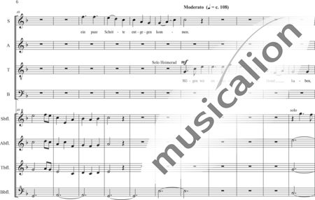 Schäfer, Martina: 2. Akt,  1. Szene Aufbruch - Chor>SATB+Blockflöte 4:5
