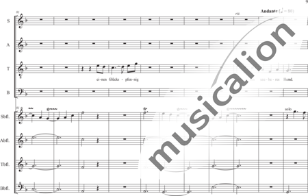 Schäfer, Martina: 2. Akt,  1. Szene Aufbruch - Chor>SATB+Blockflöte 4:8