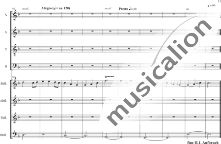 Schäfer, Martina: 2. Akt,  1. Szene Aufbruch - Chor>SATB+Blockflöte 4:10
