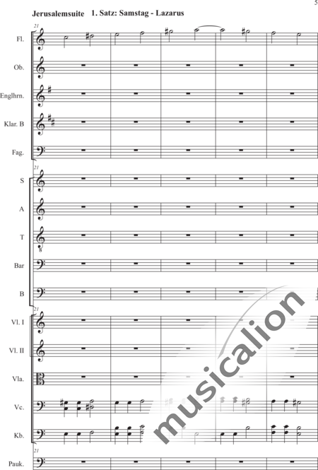 Schäfer, Martina: 2. Akt,  4. Szene Im Heiligen Land - Solo>Alt/Ten/Bass2+Chor>SATB+[Vl2]+[KlarB]+[Vla+Vc+Kb]+[Fg+Fl]+Pk+[EhnF]:5