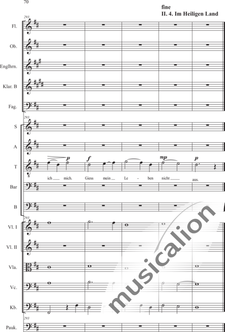 Schäfer, Martina: 2. Akt,  4. Szene Im Heiligen Land - Solo>Alt/Ten/Bass2+Chor>SATB+[Vl2]+[KlarB]+[Vla+Vc+Kb]+[Fg+Fl]+Pk+[EhnF]:70