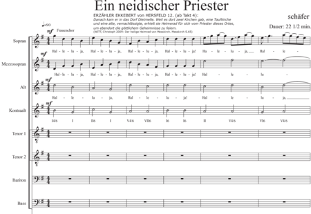 Schäfer, Martina: Act 3, Scene 3 An Envious Priest - Choir>SSAATTBB+[Vln2+Vla+Vlc+Db]+TptC+Org+Tmp:0