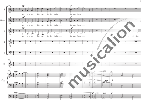 Schäfer, Martina: Act 3, Scene 4 Bishop Meinwerk - Solo>Ten+Coro>SSATB+Fl+Org:8
