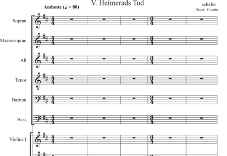 Schäfer, Martina: 5. Akt Heimerads Tod - Chor>SSATBB+[Vl2+Vla+Vc+Kb]+OrgmP:0