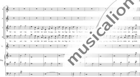Schäfer, Martina: I. Akt Kindheit und Jugend, Szene I.2. Im Dienst einer vornehmen Dame - Solo>Sop2/Ten/Bass+Chor>SATB+Ob+Org+Lt:14