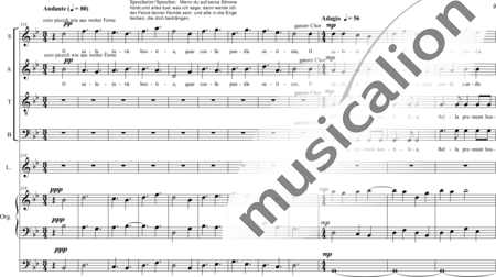 Schäfer, Martina: I. Akt Kindheit und Jugend, Szene I.2. Im Dienst einer vornehmen Dame - Solo>Sop2/Ten/Bass+Chor>SATB+Ob+Org+Lt:18