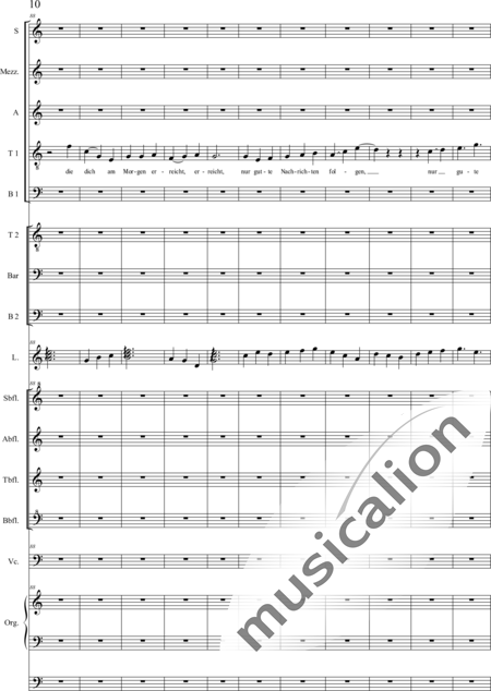 Schäfer, Martina: 4. Akt Auf dem Hasunger Berg - Solo>Sop/Alt/Ten+Chor>SSATB/TBBB+Bfl4+Vc+Org+Lt:10