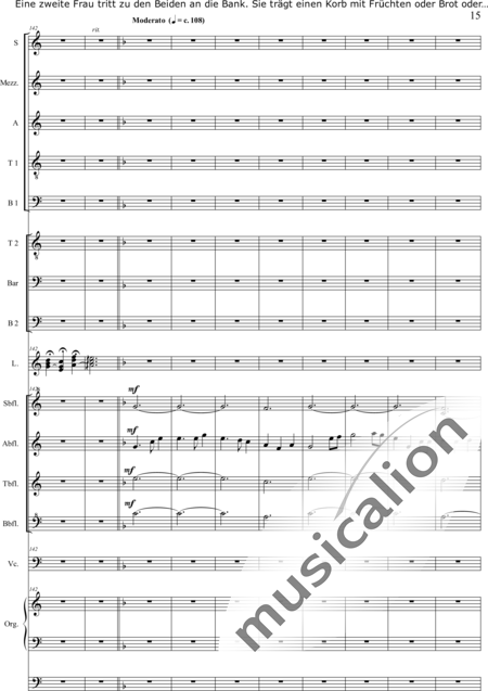 Schäfer, Martina: 4. Akt Auf dem Hasunger Berg - Solo>Sop/Alt/Ten+Chor>SSATB/TBBB+Bfl4+Vc+Org+Lt:15