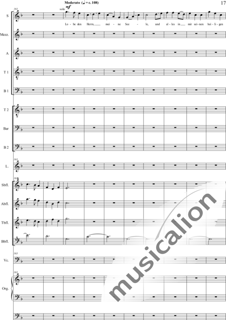 Schäfer, Martina: 4. Akt Auf dem Hasunger Berg - Solo>Sop/Alt/Ten+Chor>SSATB/TBBB+Bfl4+Vc+Org+Lt:17