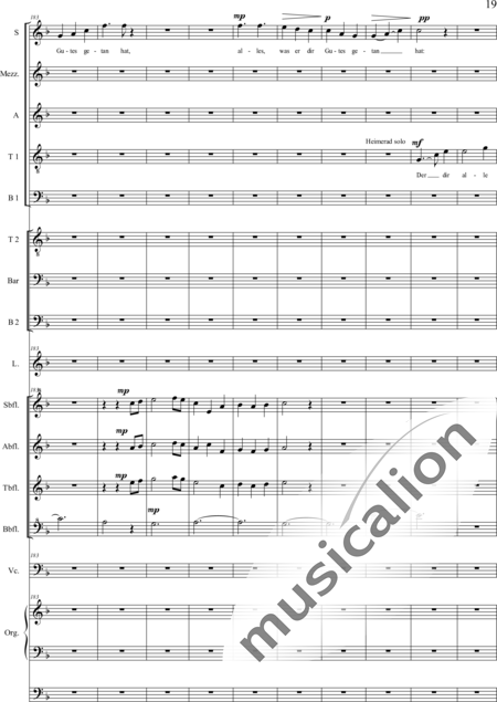 Schäfer, Martina: 4. Akt Auf dem Hasunger Berg - Solo>Sop/Alt/Ten+Chor>SSATB/TBBB+Bfl4+Vc+Org+Lt:19