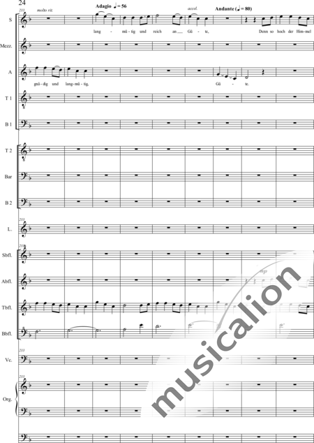 Schäfer, Martina: 4. Akt Auf dem Hasunger Berg - Solo>Sop/Alt/Ten+Chor>SSATB/TBBB+Bfl4+Vc+Org+Lt:24