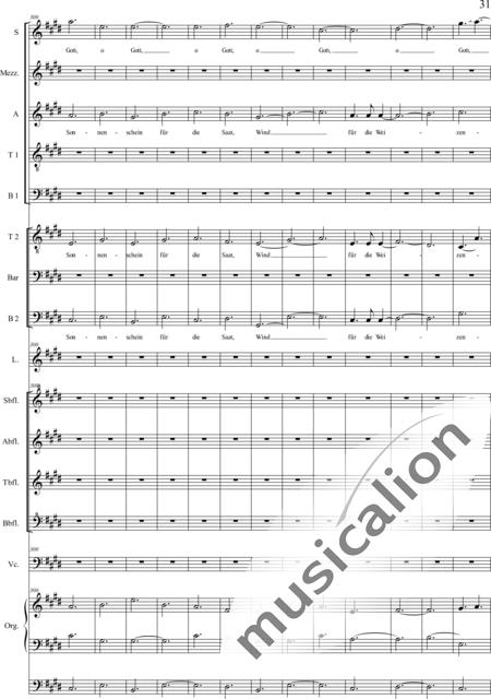 Schäfer, Martina: 4. Akt Auf dem Hasunger Berg - Solo>Sop/Alt/Ten+Chor>SSATB/TBBB+Bfl4+Vc+Org+Lt:31