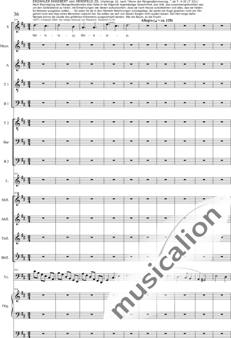 Schäfer, Martina: 4. Akt Auf dem Hasunger Berg - Solo>Sop/Alt/Ten+Chor>SSATB/TBBB+Bfl4+Vc+Org+Lt:36